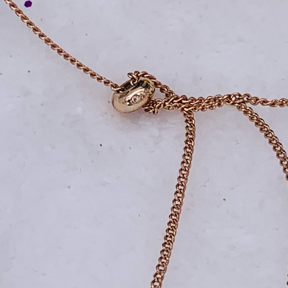 Scattered Crystals Adjustable Lariat Necklace - Picture 9 of 13